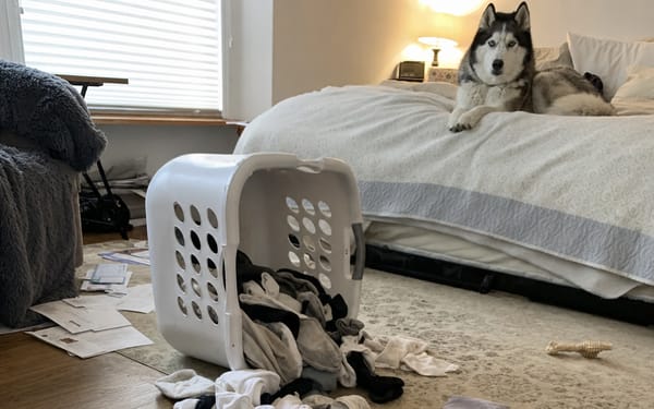 Common household items that are toxic to dogs laid out on a kitchen counter